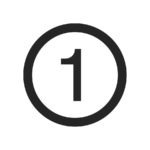 Number 1 Icon Simple Vector Sign And Modern Symbol. Number 1 Vec